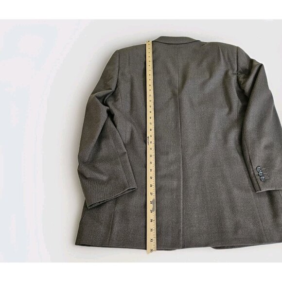 Ermenegildo Zegna Suit Blazer Trousers Men 56R  Soft Line Olive Wool Spain FLAW - Picture 8 of 16